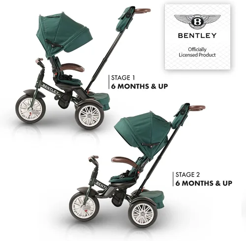 Miniatura 3 de Bentley Kids Trike - Bicicleta todoterreno para niños pequeños 6 en 1, diseñada oficialmente por Bentley Motors Reino Unido; el triciclo de bebé a