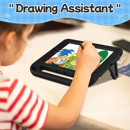 Miniatura 9 de BMOUO Funda para niños para iPad 9.7 2018/2017/iPad Air 2/1/Pro 9.7 - Protector de pantalla integrado con mango a prueba de golpes, funda