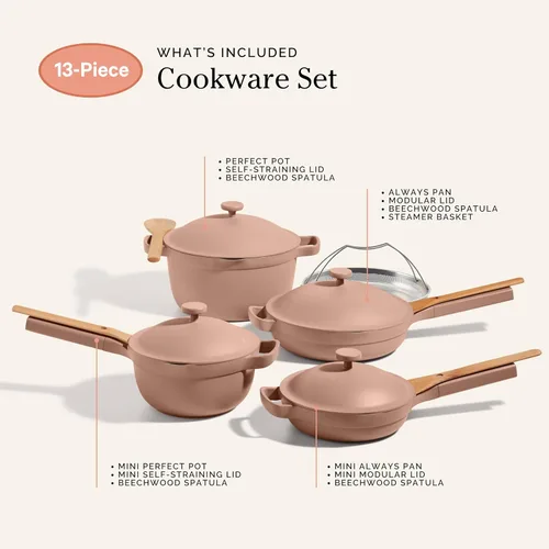 Miniatura 7 de Our Place Juego de utensilios de cocina – Kit de 13 piezas que incluye la sartén siempre, olla perfecta y espátulas Multifuncional, antiadherente