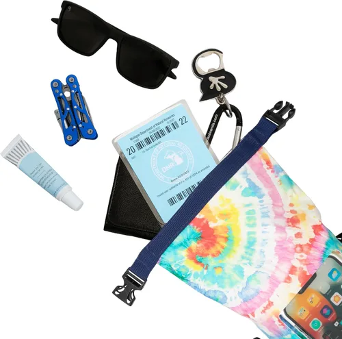 Miniatura 5 de geckobrands Bolso impermeable para teléfono con bolsa seca de 2L y correa ajustable, protege tu teléfono y objetos de valor mientras estás