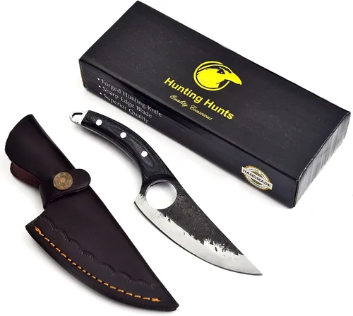 Cuchillo Viking Japan Kitchen mejorado – Cuchillo de carnicero forjado a mano con funda, cuchillo afilado de acero de alto carbono para cortar