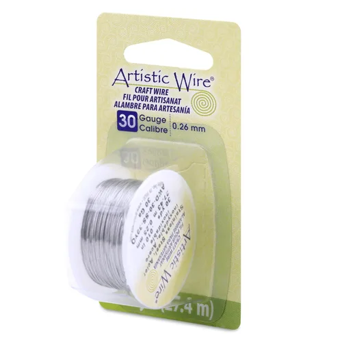 Miniatura 10 de Artistic Wire, Alambre de acero inoxidable calibre 18, 57 pies