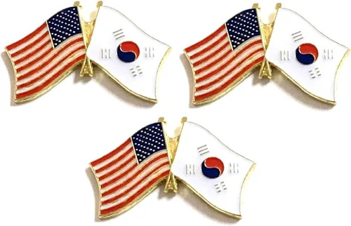 Miniatura 106 de 3 Pines de solapa con banderas de Estados Unidos y países internacionales, paquete de 3 pines dobles con diseño de banderas de Estados Unidos