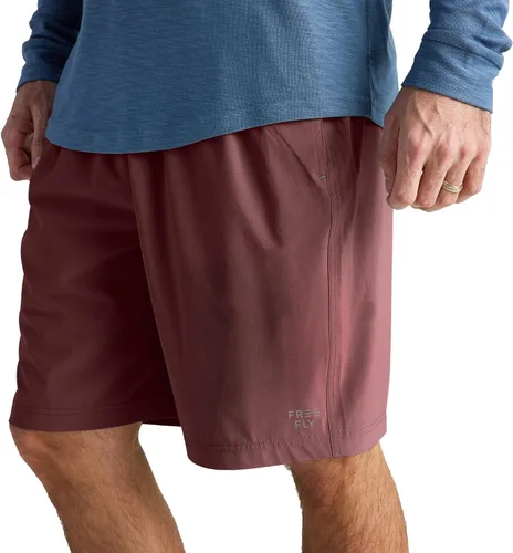 Miniatura 11 de Free Fly Pantalones cortos Breeze para hombre, entrepierna de 8 pulgadas, de secado rápido, ligeros, con protección solar UPF 50+