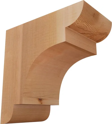 Miniatura 30 de Ekena Millwork COR04X12X12NEB00RWR 4 pulgadas de ancho x 12 pulgadas de profundidad x 12 pulgadas de alto New Brighton Rough Sawn Corbel, cedro rojo