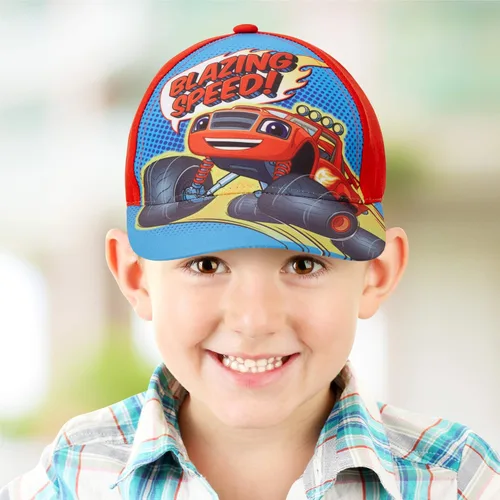 Miniatura 4 de Nickelodeon Blaze & The Monster Machines - Juego de 2 gorras de béisbol de algodón (edades 2-4)