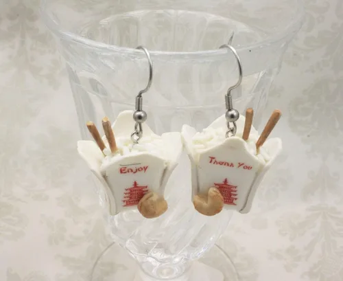 Miniatura 2 de Pendientes chinos para llevar Lo Mein o Arroz Blanco