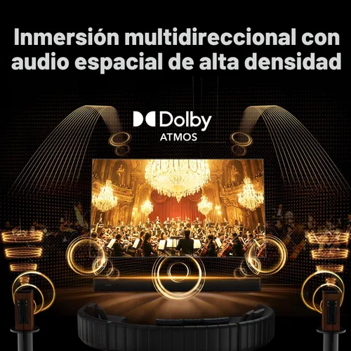 Miniatura 7 de Sistema de sonido envolvente 5.3.4 insignia con Dolby Atmos, barra de sonido con 2 envolventes inalámbricos, tecnología de acoplamiento de graves