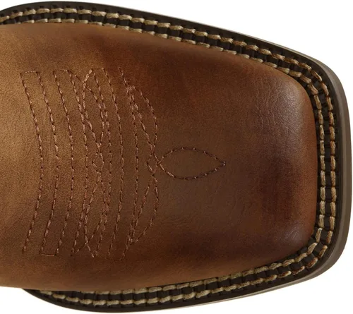 Miniatura 5 de Botas de vaquera SheSole para mujer, estilo vaquero occidental, puntera cuadrada ancha, pantorrilla ancha, color marrón