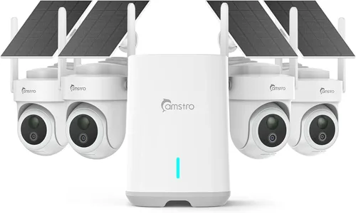 Miniatura 11 de Cámaras de seguridad 4K inalámbricas para exteriores, sin suscripción, sistema de cámaras de seguridad PTZ de 360°, concentrador de almacenamiento