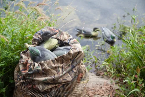 Miniatura 7 de Bolsa de malla para caza de aves acuáticas de pato ganso pavo, con correas ajustables