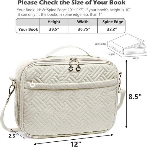 Miniatura 5 de Elegante funda para la Biblia de IMAGINING para mujer, funda para Biblia con asas y bolsas, gran regalo y protector de libros