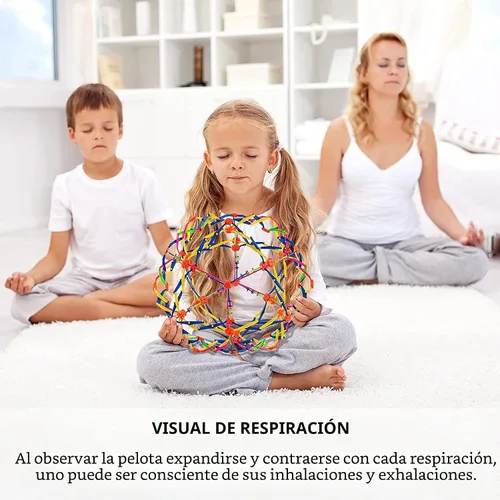 Miniatura 3 de 4E's Novelty Bola expandible, esfera sensorial de plástico para niños y adultos