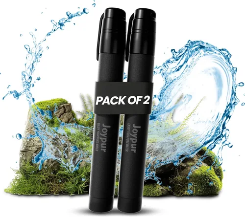 Pajita de Filtro de Agua Portátil para Supervivencia, Equipo Esencial para Acampar y Senderismo, Pajita de Purificación de Agua para Viajes,