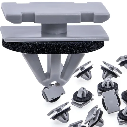 Miniatura 10 de Rexka 10 clips de moldeo de rueda basculante 19352782 68172491AA compatibles con GM Chevrolet GMC Cadillac Jeep Cherokee Compass Grand Cherokee
