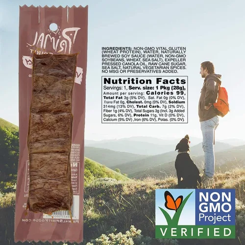 Miniatura 2 de Primal Strips Teriyaki Seitán vegano sin carne de cecina, 1 oz