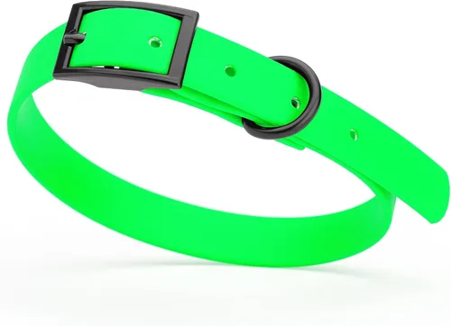 Miniatura 18 de Dogline Biothane - Collar impermeable para perro con hebilla de liberación rápida, resistente cincha de nailon recubierta con resistente y a prueba
