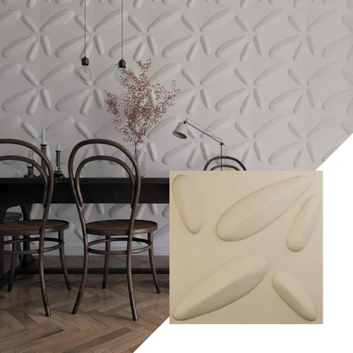 Miniatura 11 de Ekena Millwork 19 5/8 pulgadas de ancho x 19 5/8 pulgadas de alto, pétalo EnduraWall decorativo 3D, cobre envejecido (cubre 2.67 pies cuadrados).
