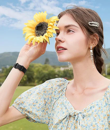Miniatura 4 de Odbeai Correa compatible con Fitbit Versa 4/3 Correas para Mujer/Sense 2/Sense Correas, Bonito Patrón Floral Bohemio Elegante Pulseras de Repuesto