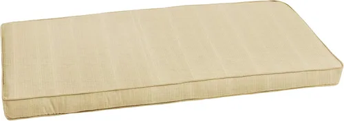 Miniatura 18 de Sorra Home CBENCH - Cojín de banco para interiores y exteriores, 60 pulgadas de ancho x 18 pulgadas de profundidad, color plateado fundido Sunbrella