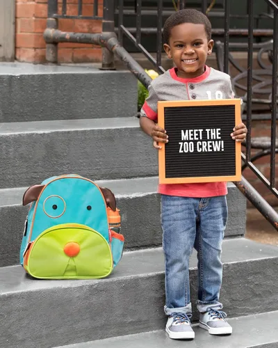 Miniatura 115 de Skip Hop - Mochila para preescolar, colección Zoo, para niños pequeños de 3 a 4 años, diseño de llama