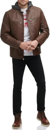 Miniatura 3 de Levi's Chaqueta Racer con capucha de piel sintética para hombre