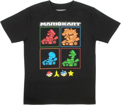 Miniatura 4 de Nintendo Super Mario - Paquete de 2 sudaderas con capucha y camiseta para niños Super Mario con capucha