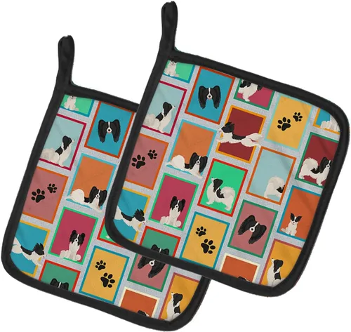 Miniatura 25 de Caroline's Treasures MLM1149PTHD - Juego de soportes para ollas de cocina resistentes al calor, almohadillas calientes para horno para cocinar