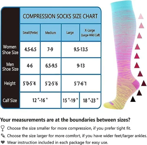 Miniatura 2 de LEVSOX Calcetines de compresión para mujeres y hombres, 20-30 mmHg, lo mejor para enfermeras, viajes, embarazo
