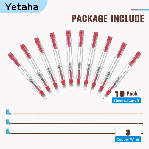 Miniatura 5 de Yetaha Paquete de 10 piezas de repuesto para calentador de agua para autocaravana Atwood 93866, piezas de fusible térmico para calentadores de agua