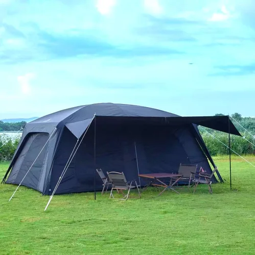 Miniatura 2 de KTT Extra Large Tent 12-14 Person,Family Cabin Tents,2 Rooms,Straight Wall,2 Doors 4 Windows with Mesh,Waterproof,Double Layer,Big Tent for