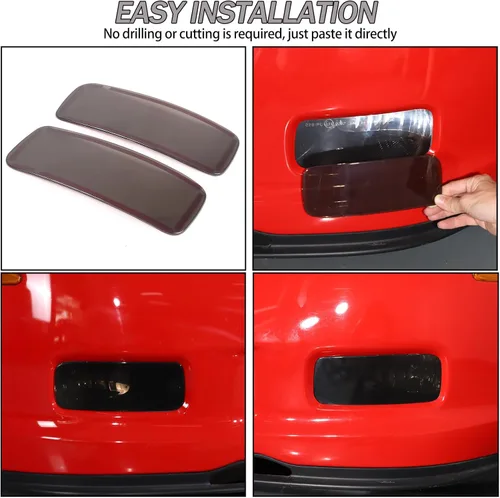 Miniatura 7 de Lcojicep Cubierta Protectora de Luz Antiniebla Delantera Compatible con Chevrolet Corvette C6 2005-2013, Protector de Parrilla de Luz Antiniebla