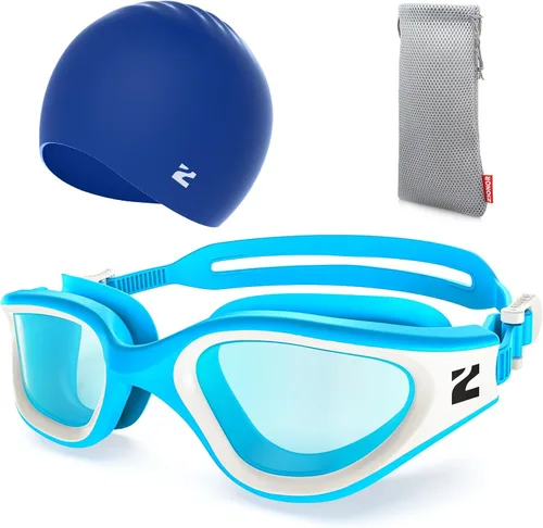 Miniatura 18 de ZIONOR Gafas de natación para adultos, G1 Air con protección UV antivaho y a prueba de fugas, ajuste cómodo para adultos, hombres y mujeres, incluye