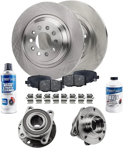 Miniatura 82 de Detroit Axle - Rotores de freno para Chrysler 200 2015 2016 2017, Rotores de freno de disco de reemplazo: 12.01" pulgadas delantero y 10.95