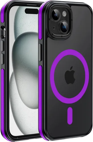 Miniatura 11 de Funda magnética fuerte para iPhone 12 Pro Max [Protección de grado militar de 10 pies] Compatible con MagSafe, funda protectora a prueba de golpes
