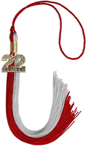 Miniatura 243 de Endea Graduation Borla de doble color con dije dorado (negro/oro brillante, 2022)