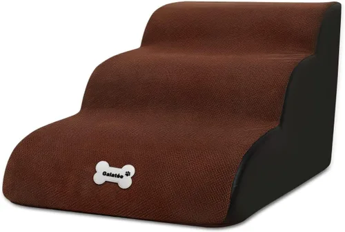 Miniatura 10 de Escaleras para mascotas, lavable y con cremallera, rampa extraíble para mascotas, escaleras de esponja de alta densidad para perros