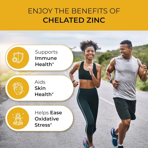 Miniatura 2 de SANDHUHERBALS Cápsulas de zinc de 30 mg para hombres y mujeres 120 unidades (paquete de 1) Suplementos de zinc para apoyo inmunológico