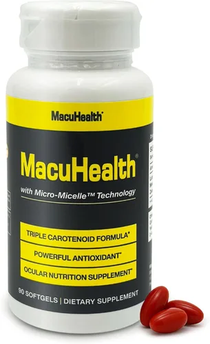 Macuhealth Triple Carotenoid Formula - Vitaminas oculares para adultos - 90 cápsulas blandas, suministro para 3 meses