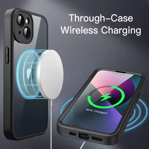 Miniatura 6 de JETech Funda para iPhone 13 de 6.1 pulgadas con protector de pantalla de vidrio templado integrado, protección resistente de cuerpo completo de 360