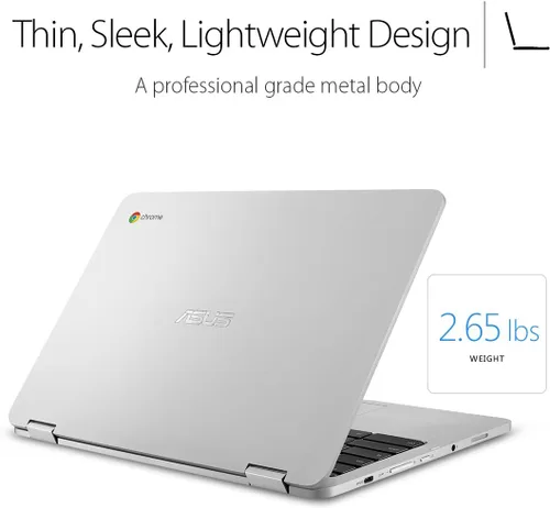 Miniatura 5 de ASUS laptop Chromebook Flip C302CA-DHM4, pantalla táctil de 12.5 pulgadas, Intel Core m3 con 64GB de almacenamiento y RAM de 4GB