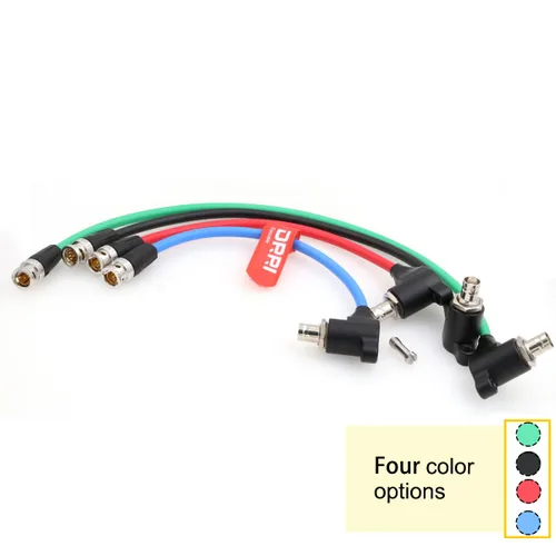 Miniatura 6 de Cable protector SDI 12G aisladores galvánicos BNC macho a ángulo recto BNC hembra para RED Komodo, ARRI Mini (negro)