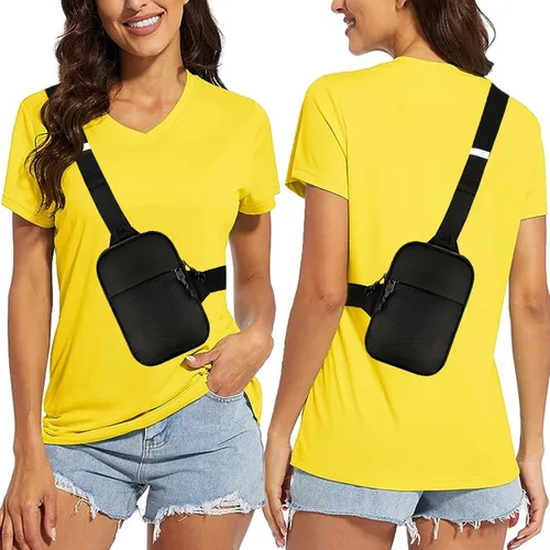 Miniatura 2 de Mini bolso bandolera para hombres y mujeres, bolso cruzado pequeño, riñoneras, bolso casual para teléfono en el pecho