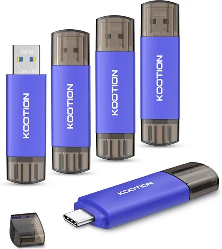 Miniatura 13 de 16GB Type-C Flash Drive 10-Pack, KOOTION 2-in-1 USB-A&USB-C 2.0 Dual Drive OTG, Memory Stick for Android Smartphone/Tablet/PC