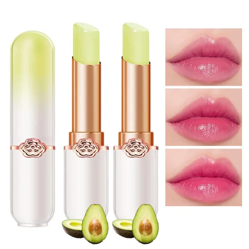 Miniatura 18 de BINGBRUSH Lápiz labial que cambia de color melocotón, hidratante de larga duración para el cuidado de los labios, bálsamo labial mágico, brillo