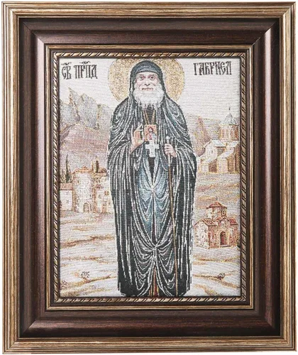 Miniatura 10 de HZMAN Pintura de Jesús María y José de la Santa Familia, tejido retro hecho a mano, póster de personaje de la familia sagrada para pared, marcos