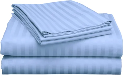 Miniatura 18 de laxlinen Super Suave Calidad 4 Pcs Hoja de cama Set (+ 30 inch) bolsillo extra profundo
