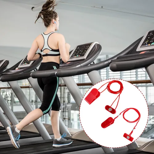 Miniatura 7 de lasuroa 2pcs Universal Treadmill Magnet Safety Keys, 2 Styles Treadmill Magnetic Key Replacement Parts Round Magnetic Safety Switch Running Machine