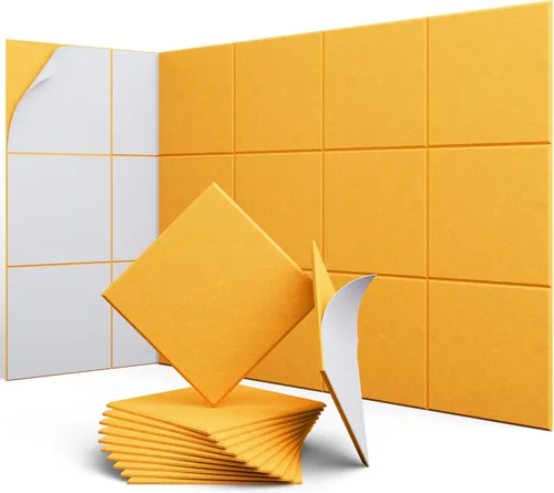 Miniatura 39 de Paneles Acústicos Hexagonales - Paquete de 12 Paneles de Absorción de Sonido de Alta Densidad 12"X10"X0.4" para Reducción Mejorada de Ruido, Diseño