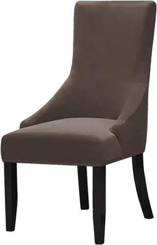 Miniatura 26 de Juego de 1 fundas elásticas para silla con respaldo de ala, protector reutilizable para silla de brazo, protector lavable para silla de comedor